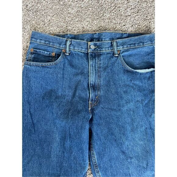 vintage levi’s 550 men’s W40 L36 cotton blue jeans relaxed straight leg denim - Picture 6 of 11